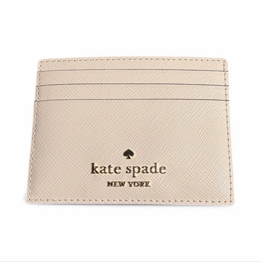 Kate Spade Madison Card Holder - Light Rose Saffiano Leather- New In Box - Picture 5 of 8